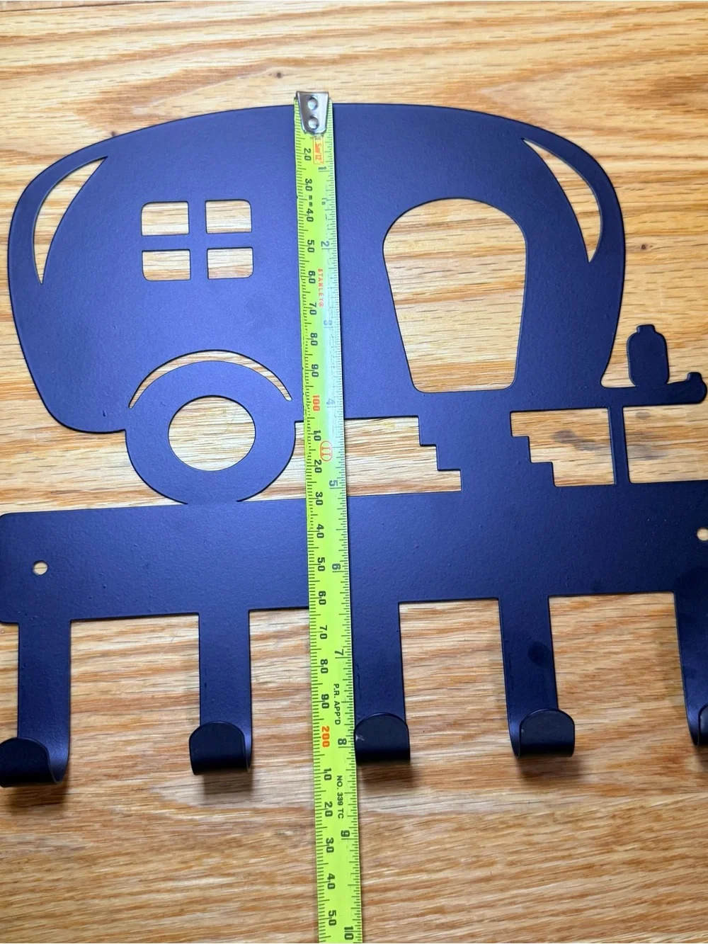 Black Retro Camper-Shaped Wall Hook Rack